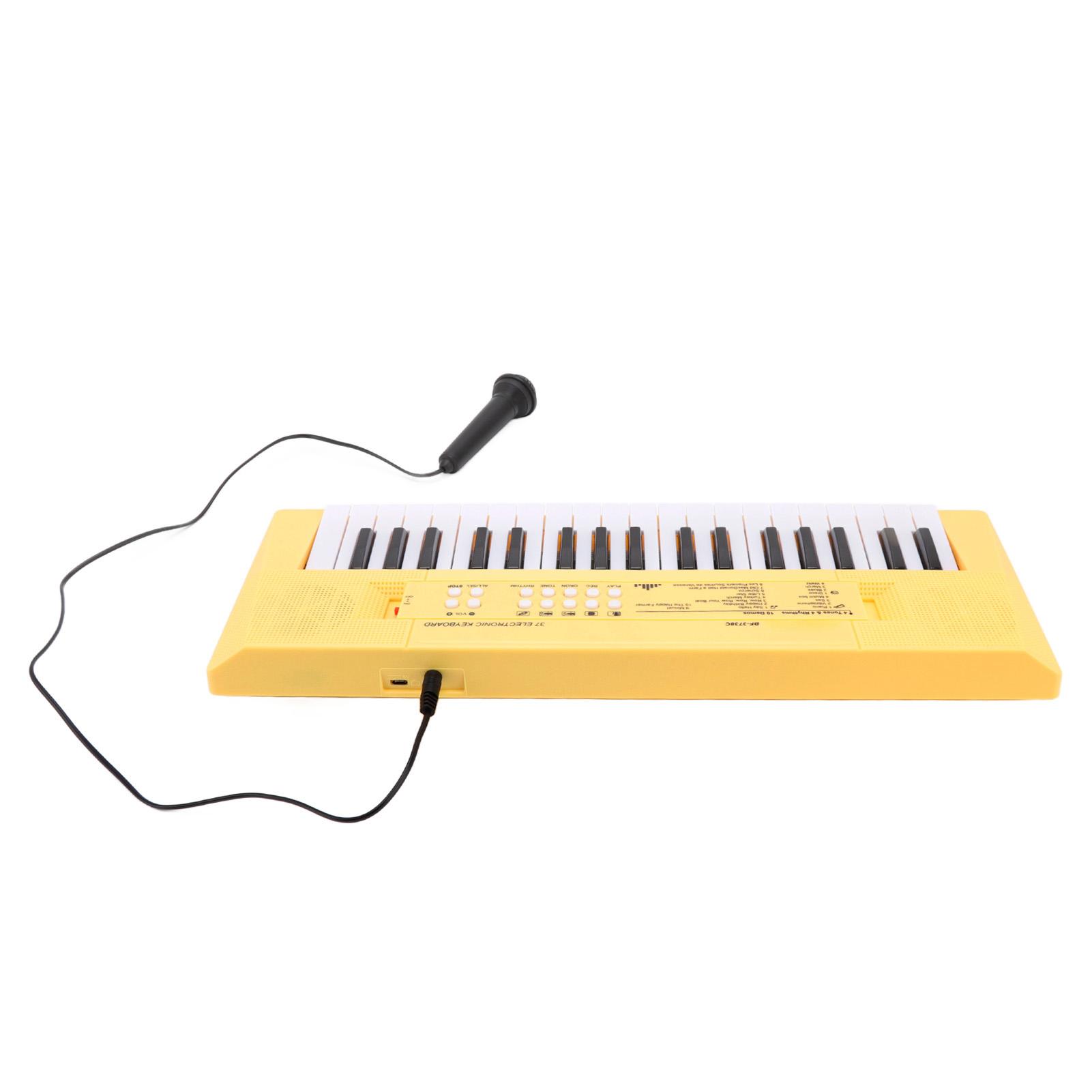 Electronic Piano Keyboard Children 37 Keys Keyboard Piano Educational Instrument Toy with Microphone