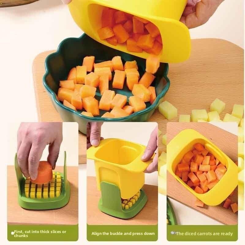 Multi Function Vegetable Dicer With Stainless Steel Blades For Home Cooking And Gift Use