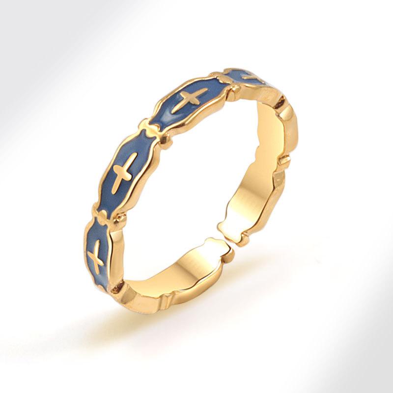 Aukštos kokybės spalvingas emalio širdelės atviro žiedo dizainas, paprastas ir dosnus skonis, moteriškas nišinis, aukštos prabangos emalio mados tendencijų žiedas, papuošalas