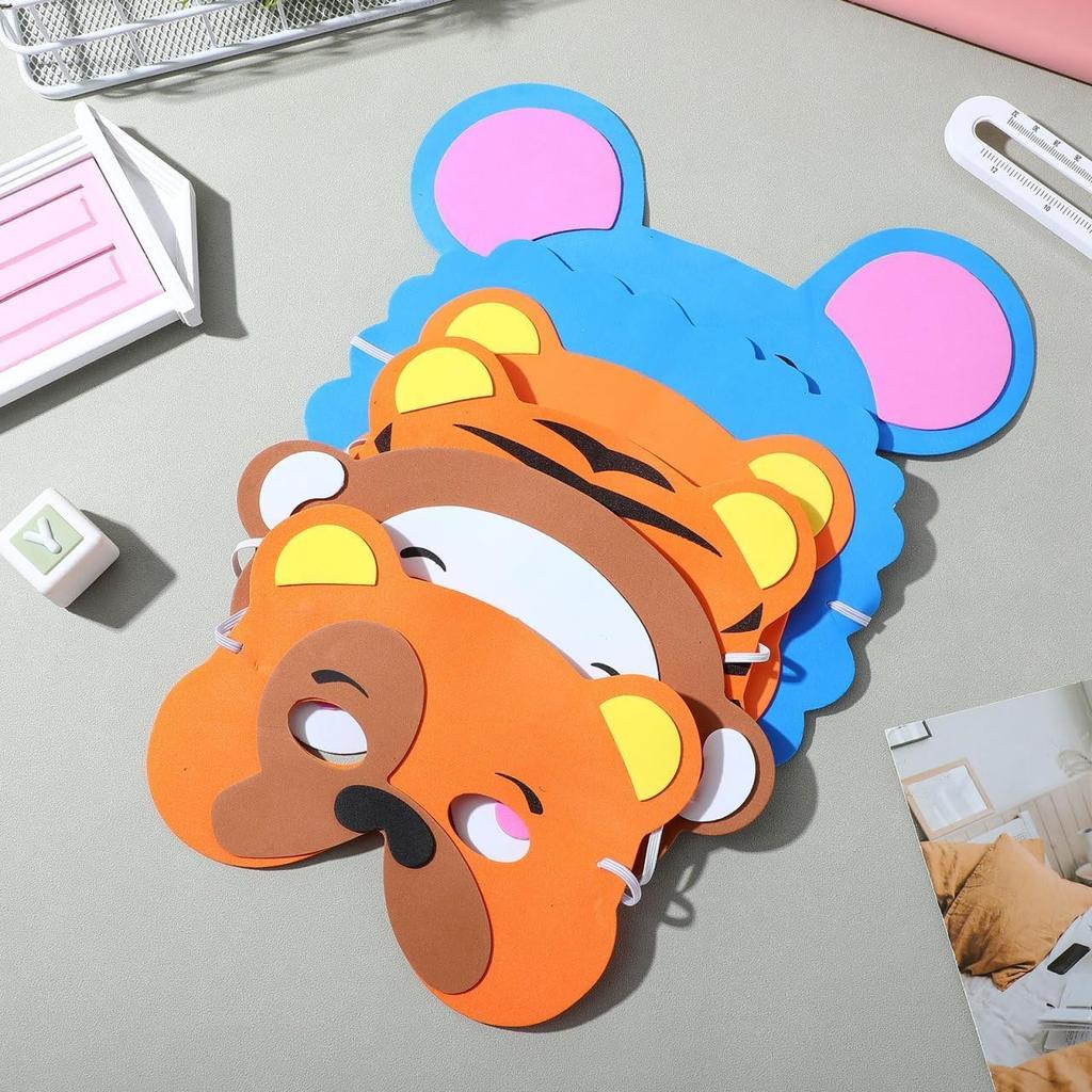 12 Cute Animal Masks for Photo Masquerade and Kids Gifts [Zeaiiisiy] Halloween, Props, Balls, Birthdays, Parties, Costumes,