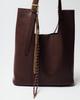 Bolsa feminina 6130 couro marrom