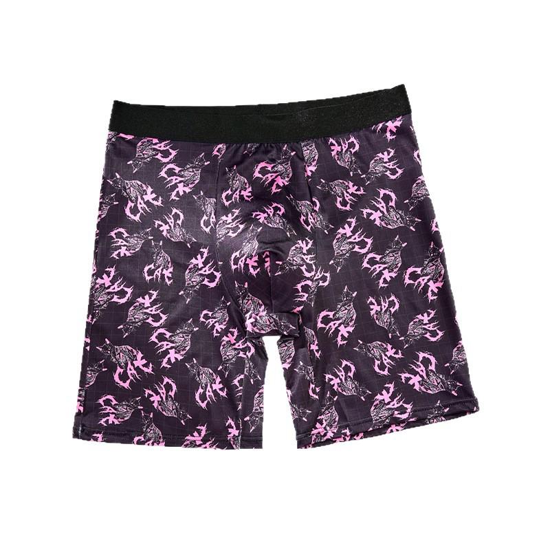 Atmungsaktive bedruckte Boxershorts für Herren - Bequeme Unterwäsche mit langem Bein