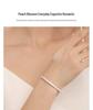 Sterling Silver 9999 Enamel Gourd Flower Twisted Bangle for Women - New Chinese National Style Bracelet