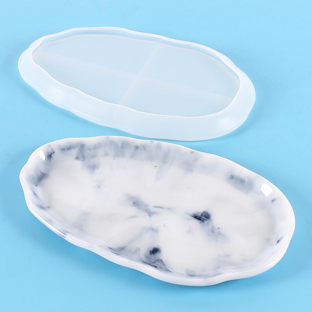 Multifunction Crystal Epoxy Resin Storage Plate Mold for Diy Handmade Fruit Tray