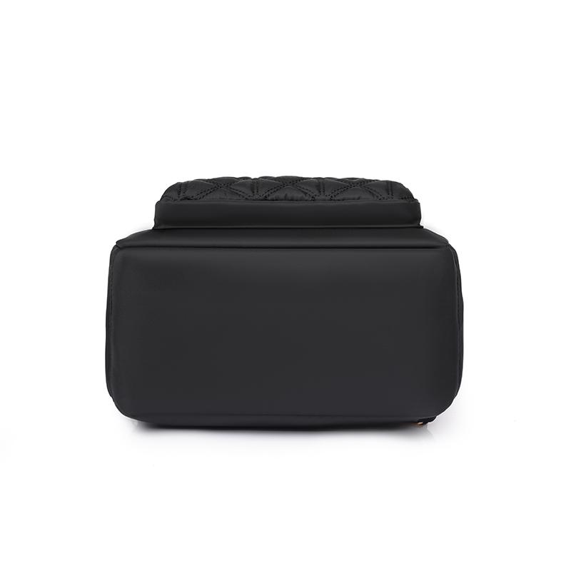 Plecak na co dzień, rombowy, pionowy zamek błyskawiczny, damski lekki plecak