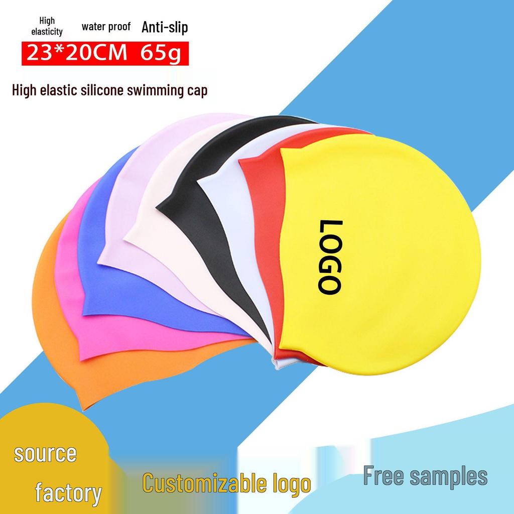 Adult Silicone Swimming Cap: Unisex, Long Hair, Waterproof, Ear Protection, Professional Fit