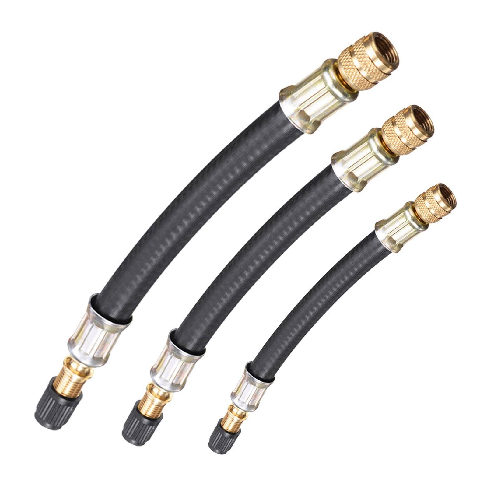 

Pack of 3 Flexible Tire Valves Extensions for Easy Inflation on Car Motorcycles Truck Bikes with Copper Rubber Materials