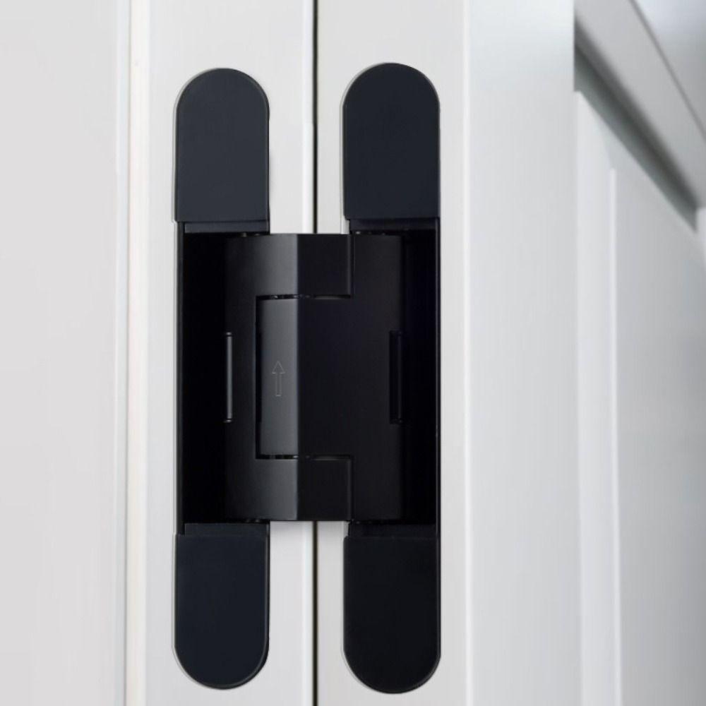 Silent Close Hydraulic Adjustable Hinge Invisible Mounting Folding Invisible Door Hinge Furniture Fittings Adjustable
