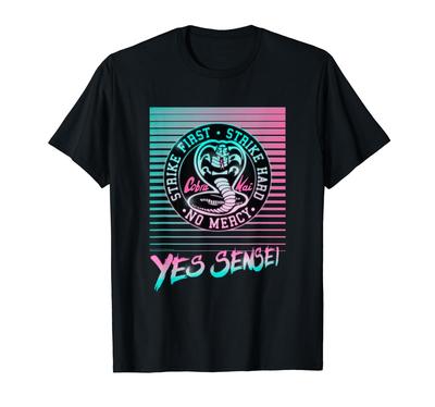 Cobra Kai Ja Sensei Retro Neon T-Shirt
