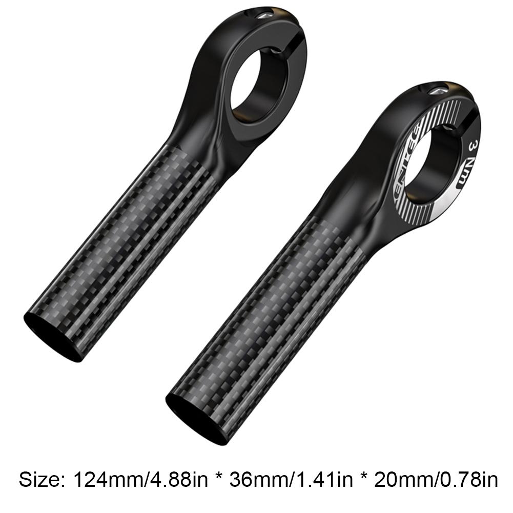 Bicycle Handlebar Bar Ends Multi Angle Adjustment Carbon Fibre Auxiliary Riding Horn Rest Handlebars Outdoor Cycling Accessories
