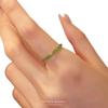 Echter 'Polka Dot Kiwi' Jade Ring: Hetian Spinatgrün, Schlichtes Band, Geschenk im antiken Stil