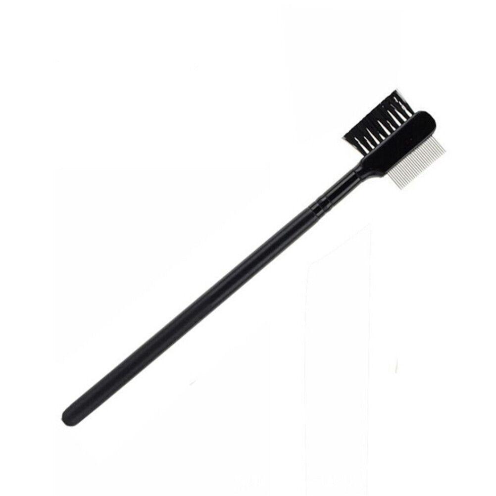 1pc Steel Eyebrow Eyelash Dual-Comb Extension Brush Metal Comb Makeup Too Jf&F6