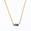 Stainless Steel December Birthstone Necklace 12 Birthstone Pendant Women's Collarbone Chain Necklace