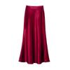 High-Waisted Slimming Satin Bodycon Mermaid Midi Skirt 2025 Spring/Summer Collection