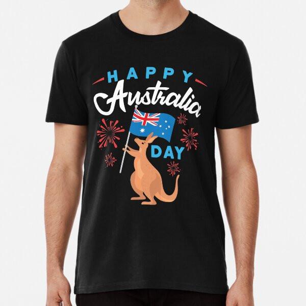Happy Australia Day Premium T-Shirt S to 5XL Made in the AU/USA T-Shirt