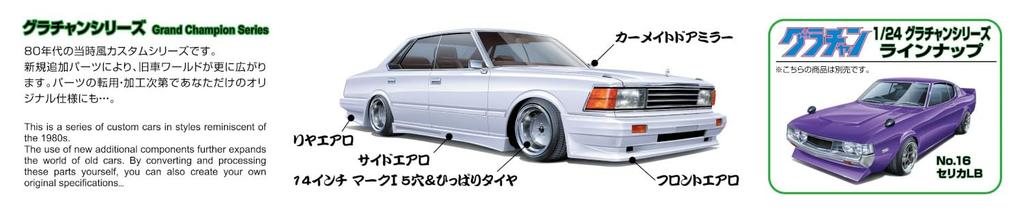 Aoshima Bunka Kyozai Grachan 15 430 Gloria Plastic Model Kit Co., Ltd. 1/24 No.