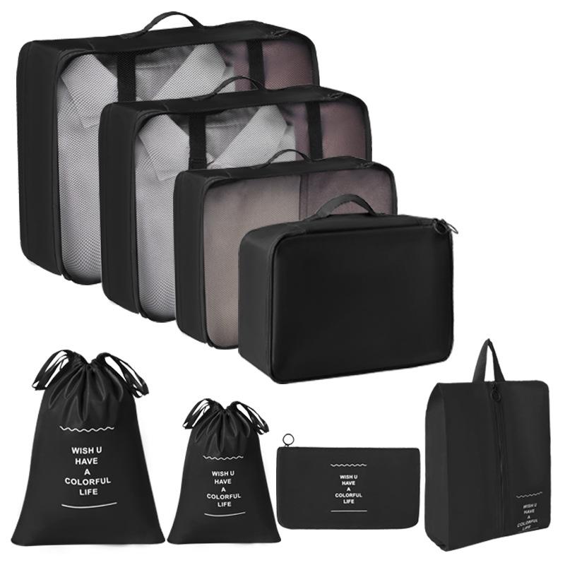 6/7/8/9/10 Pcs Set Travel Organizer Storage Bags Suitcase Packing Cubes Set Cases Portable Luggage Clothes Shoe Tidy Pouch Folding