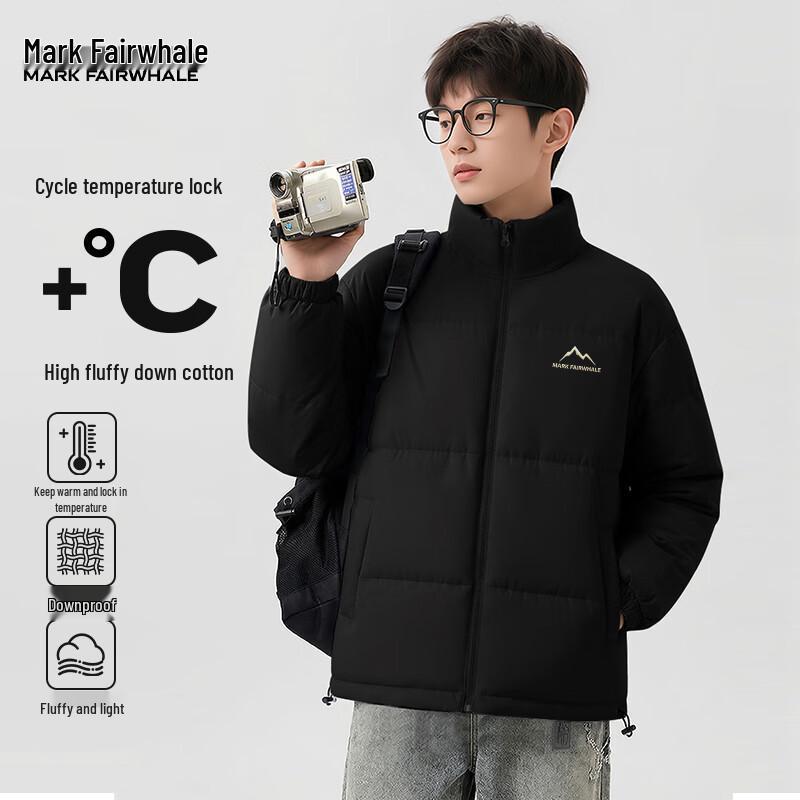 MARK FAIRWHALE Men's Warm Stand-Collar Padded Jacket