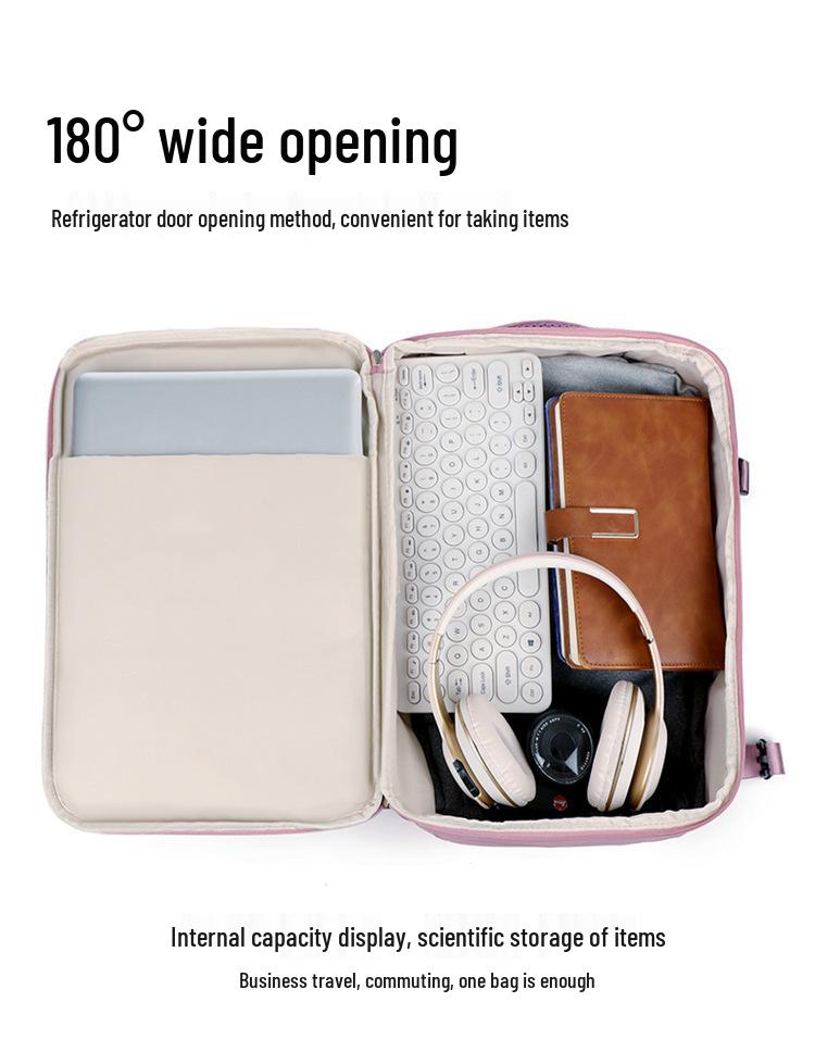 Multifunctional 180° Opening Large Capacity Travel Backpack