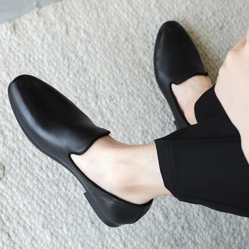 Mocassini Casual da Uomo Comodi Lusso Piatte Scarpe da Uomo Vera Pelle Mocassini alla Moda Uomo Leggere da Guida Scarpe Piatte per Matrimonio