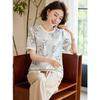 Paosite New Chinese Style Mother's Summer Two-Piece Outfit