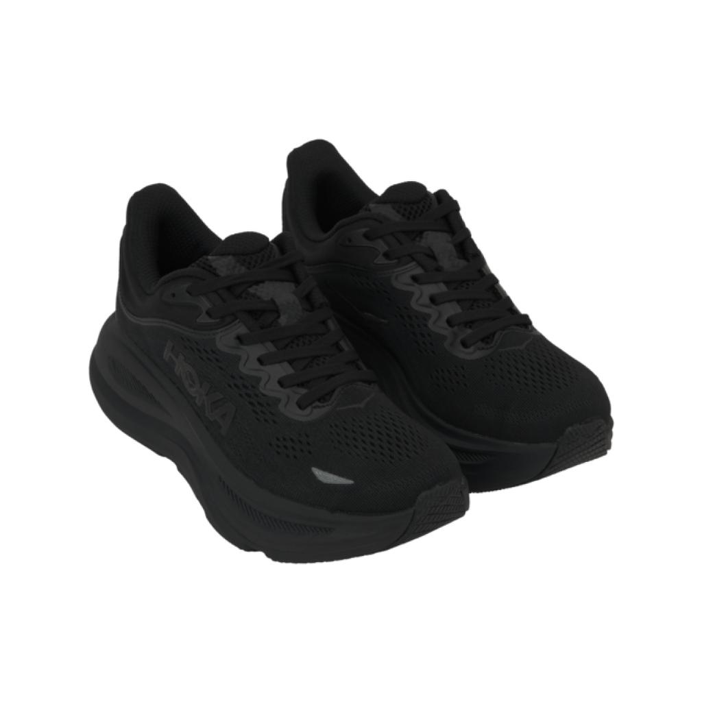 Hoka One One Bondi 9 Comfortable Versatile Durable Breathable Low-Top Long-Distance Running Shoes Women Sneaker Black 1162014-BBLC