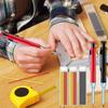 28mm Solid Carpentry Mechanical Pencil with Sharpener for Woodworking Construction Long End Carpentry Pencil Stationery