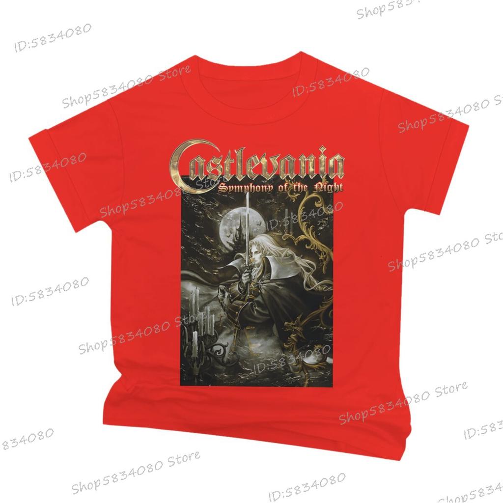 Fashion Castlevania Unisexs Street Cool TShirt Vintage Symphony of The Night T Shirt for Unisex Anime Castlevania Classic Tops