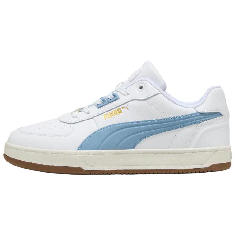 New PUMA Caven 2.0 Abrasion Resistant Low Top Skateboard Shoes Unisex White Blue 395016-20