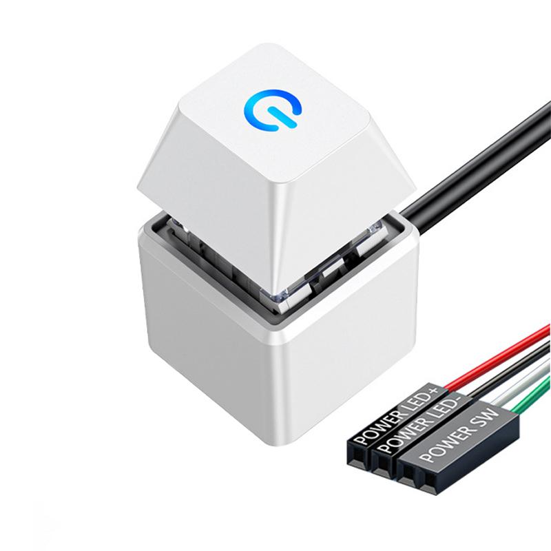 Pc Led Pc Gabinete de Computador Botão Externo Gabinete de Computador Placa-mãe Chave Mecânica Botão Placa-mãe Inicialização Externa Energia