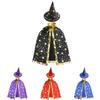 Stunning Halloween Cape With Elegant Hat For Kids And Adults Costume Parties