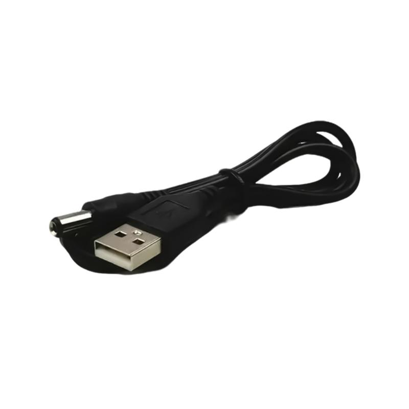 USB To DC5521 Power Cord Portable USB To 5.5x2.1mm Adapter Cable for LED Light, CCTV Cameras, Fan & Remote Control Toy