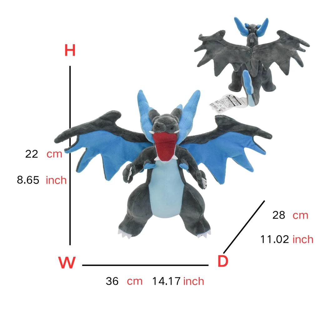 Pokemon Plush Toy Mega Charizard X Y Rayquaza Latias Latios Lapras Alolan Vulpix Ninetales Dragonair Garchomp Anime Plush Doll