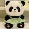 Good Quality Cartoon Panda Plush Toys Cute Elegant Cozy Panda Doll Wearing Princess Dress Sweater Kids Gift Multiple Styles