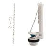 Universal Toilet Flapper Lift Chain Replacement Adjusted Toilet Flapper Chain With Hook and Rings Easy to Install