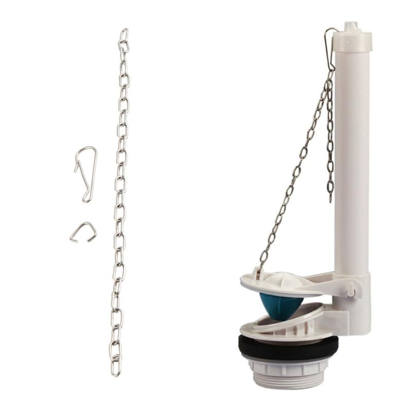 Universal Toilet Flapper Lift Chain Replacement Adjusted Toilet Flapper Chain With Hook and Rings Easy to Install