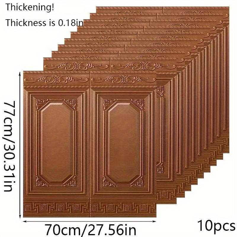 5/10pcs 3D Wall Tile Sticker Self-Adhesive Anti-Collision Sticker Waterproof Moisture-Proof Ceiling Sticker Easy To Stick and Peel