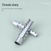 Cold Rolled Steel Serrated Expansion Tube for Hollow/Cement Walls with Anti-loosening Self-tapping Screws