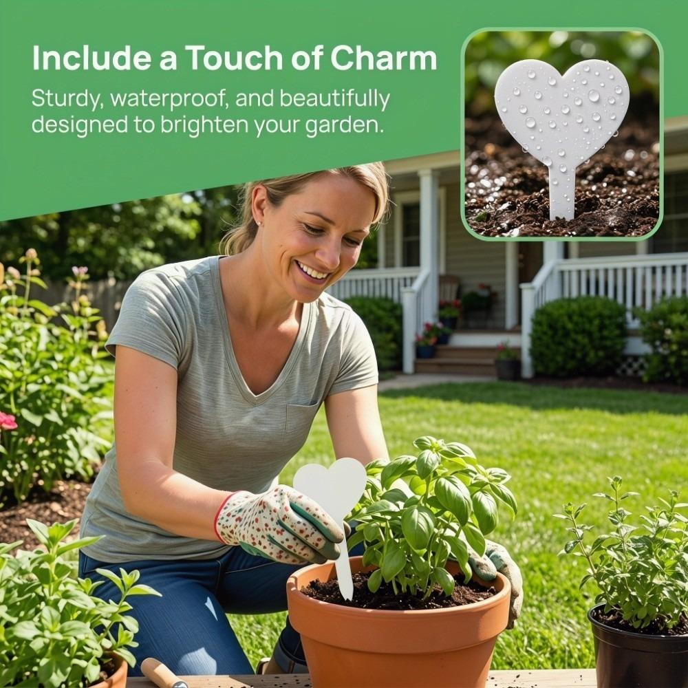 

200PCS Reusable Plant Labels Waterproof Plastic Plant Labels Durable Garden Markers Nursery Plants белый