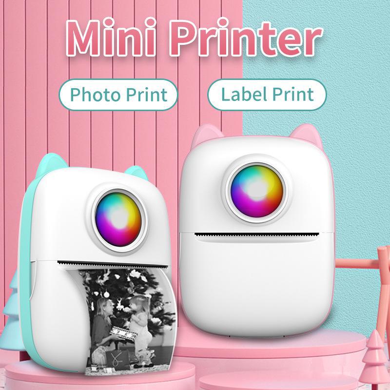 Portable Mini Bluetooth Photo & Label Printer - Mobile Compatible