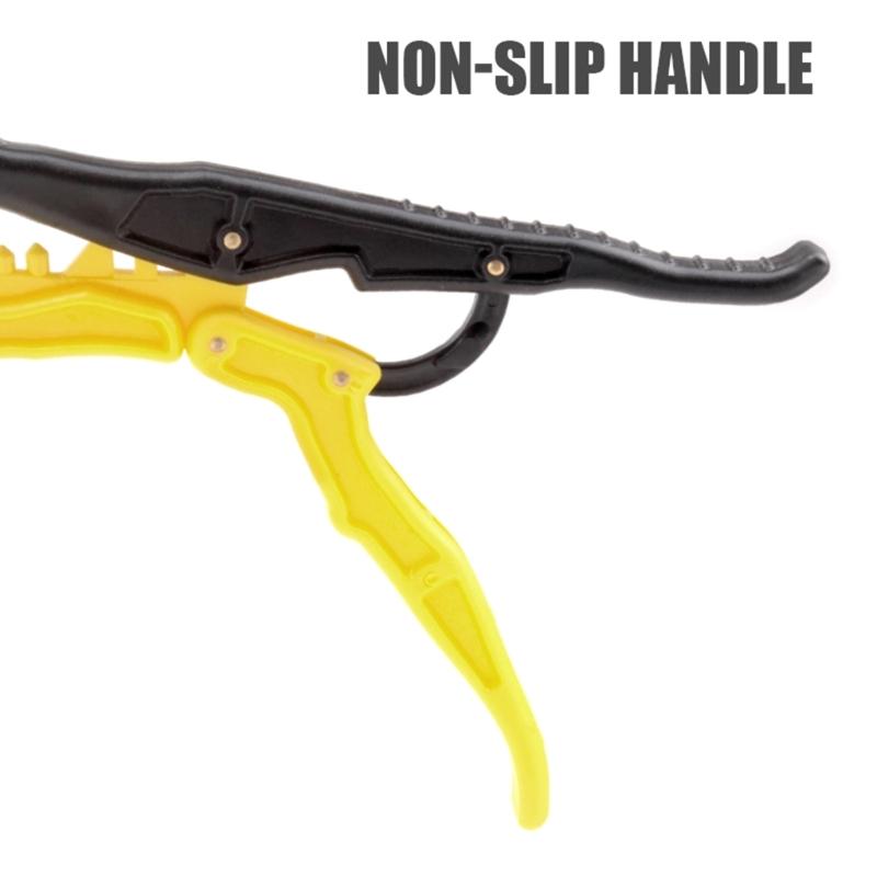 Fish Lip Grabber Fish Body Clamps with Nonslip Handle and Lanyard, Fishing Pliers Lip Grip, Fishing Hook Removal Tool