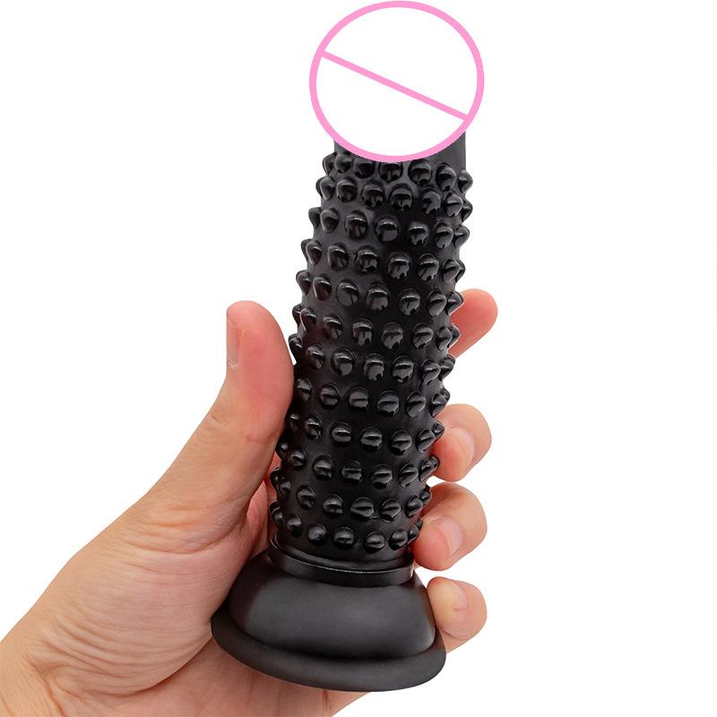 Particles Stimulate Corn Dildo with Suction Cup Butplug Sexe Jueguetes Sexuales Adult Analplug Erotic Masturbator Pleasure Waterproof & Easy To Clean