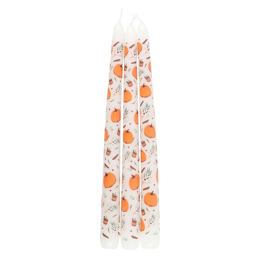 Something Different Taper Pumpkin Candles Set (Pack of 3)