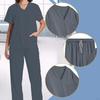 Unisex Scrubs Set Elastic Waist Modern Nurse Uniform for Women Men Beauty Salons