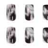 Natural Fake Nail DIY Dark Fit Style Smudge-Free Perfect Smudged Easy Nail Art Fake