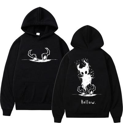 Gra Hollow Void Hollow Knight bluza z kapturem unisex Streetwear moda unisex Vintage bluza oversize unisex kobiety anime bluzy z kapturem z motywem kreskówkowym