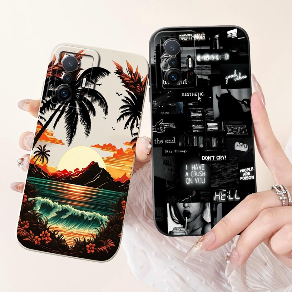 For Xiaomi 11T Pro Case Mi11T Cute Candy Painted Cover Shockproof Soft Silicone Phone Case For Xiaomi Mi 11T Pro 11TPro 5G Shell