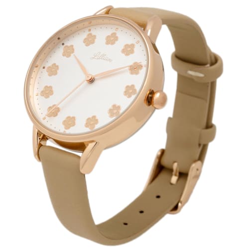 

Fieldwork Women s Analog Watch with Leather Strap, Beige, JN018-2