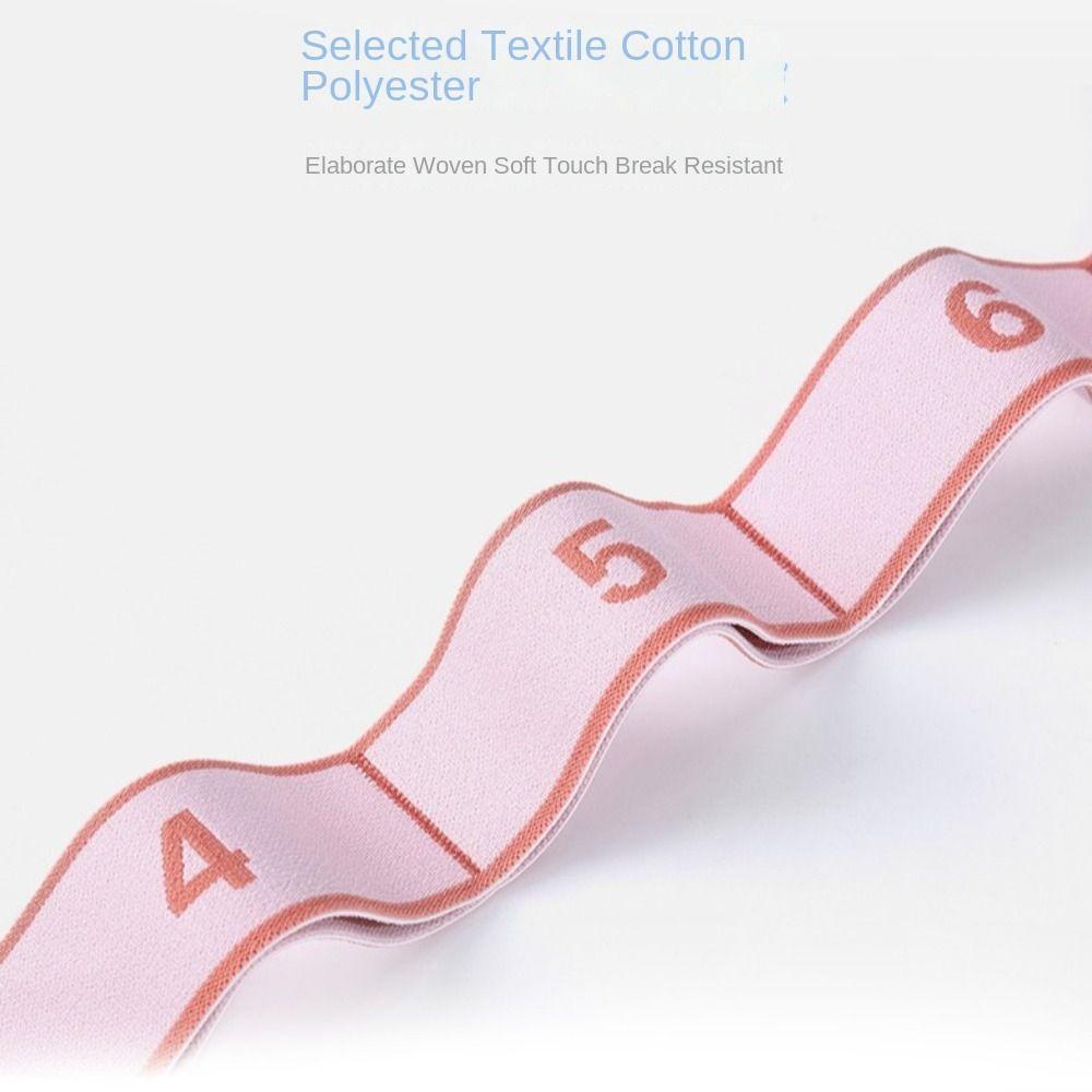 Elastic Yoga Resistance Band 8/10/12 Grid Auxiliary Stretching Belt  Children/Adult