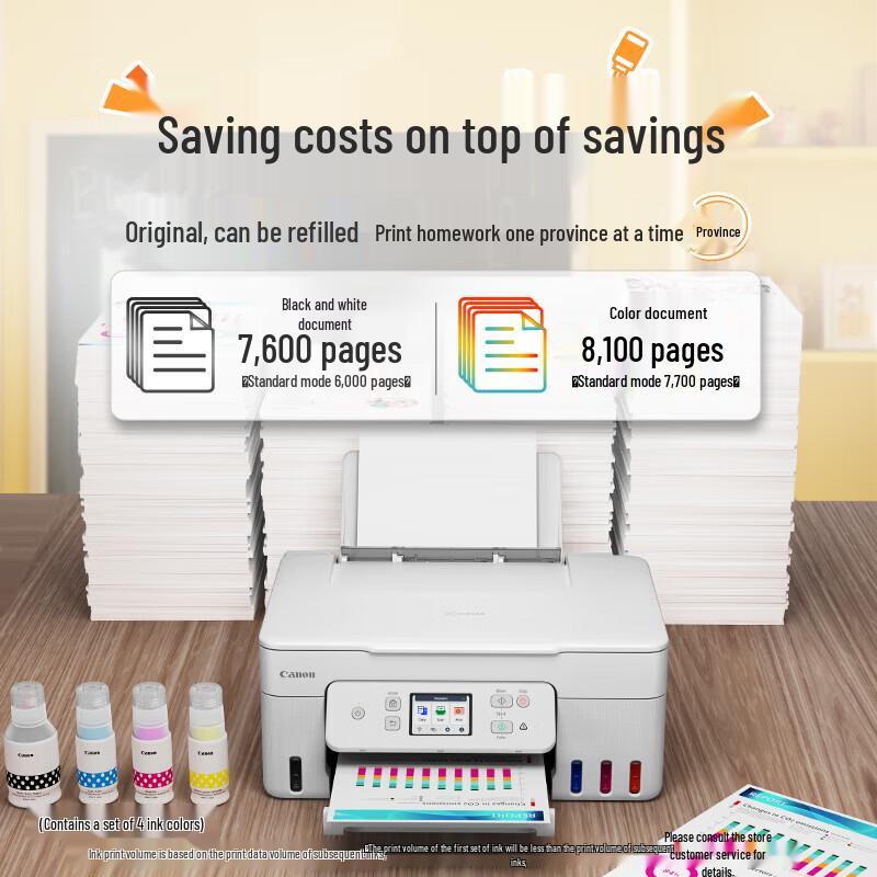 Canon G3891 Refillable Inkjet All-in-One Printer CN plug (adapter included)